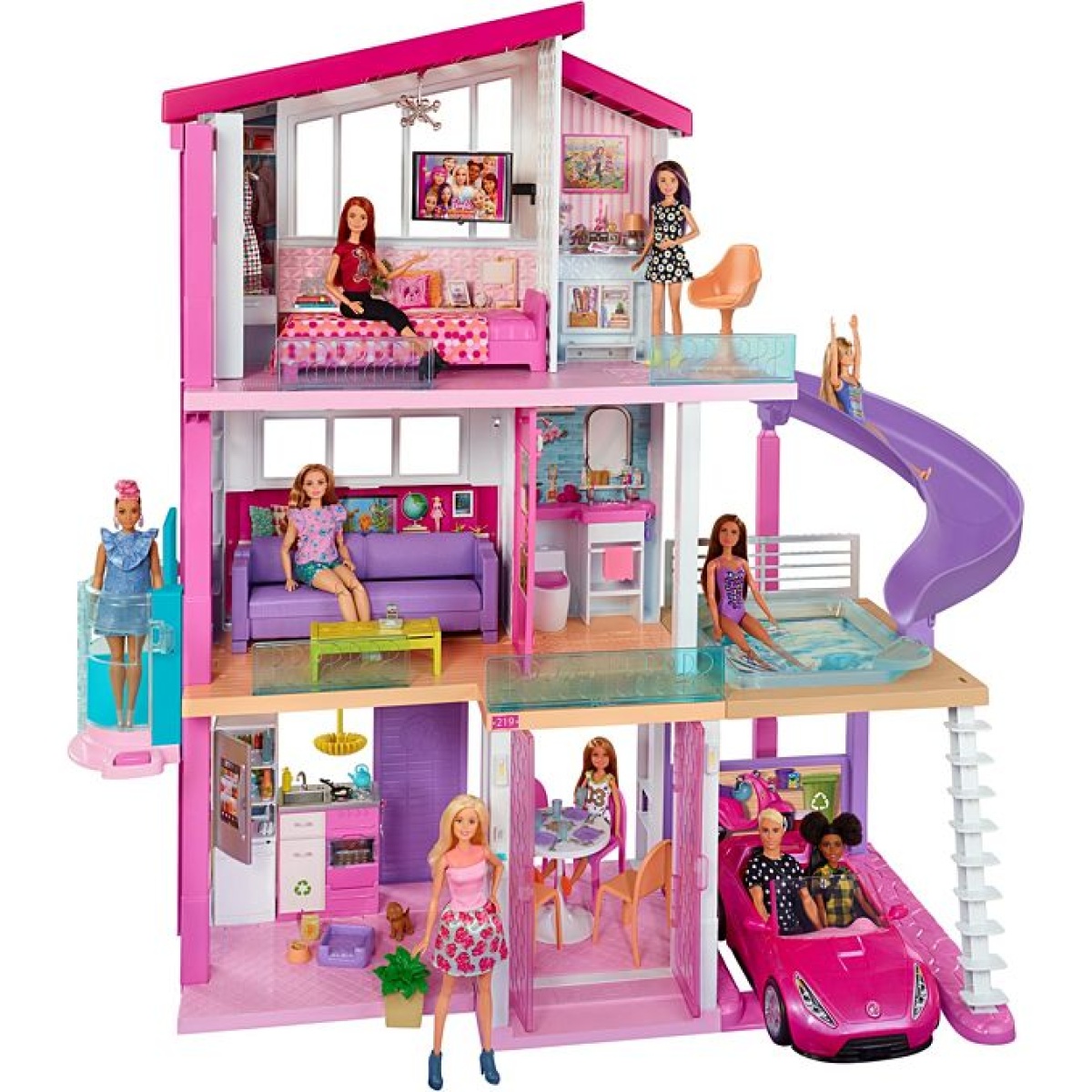 Modified Barbie Dream House : 2 Barbie Dream Homes CONNECTED