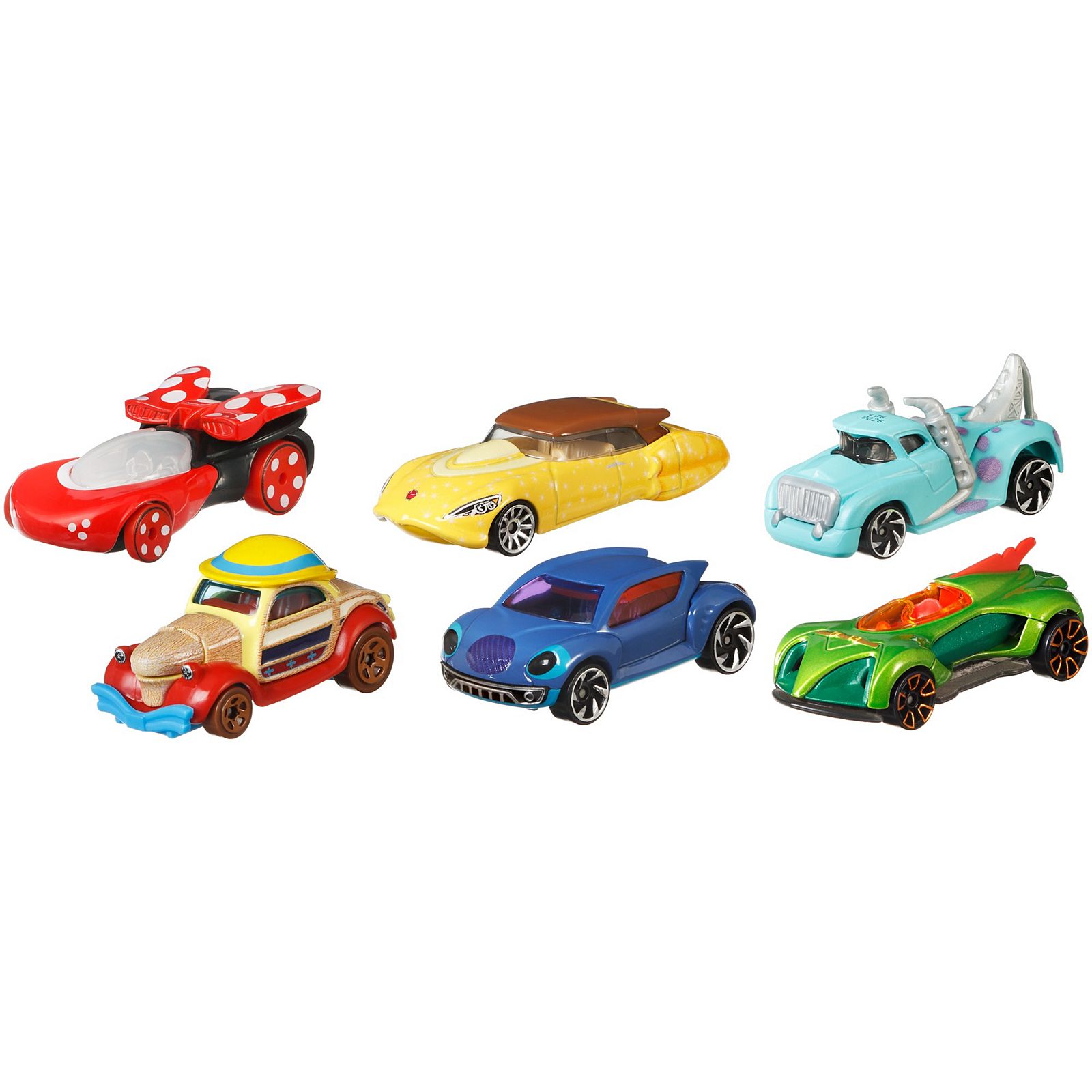 Hot Wheels 2020 Disney Pixar Character Cars Series 7 Set of 6 1/64 Diecast Cars