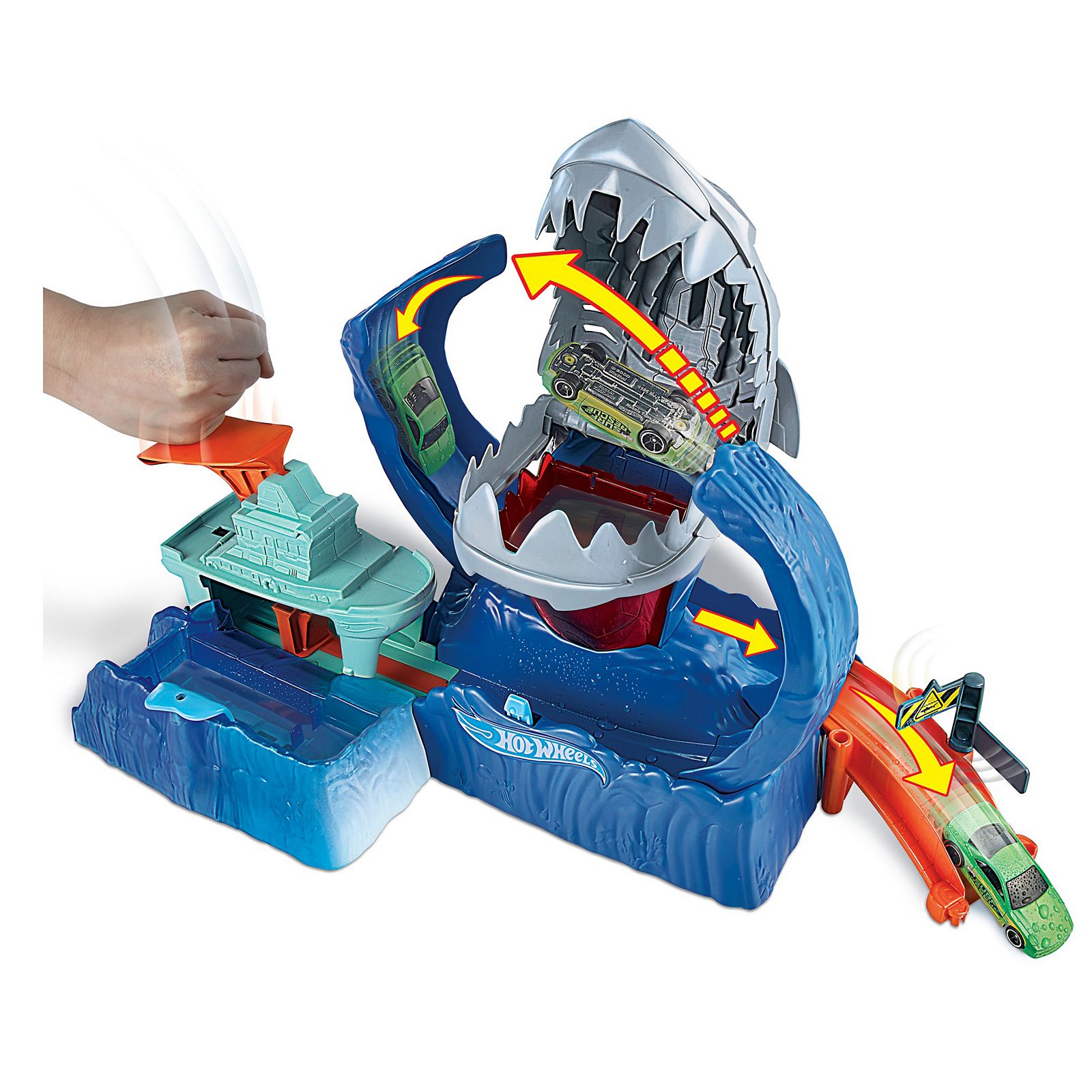 Hot Wheels Robo Shark Frenzy Play Set GJL12 - ToysChoose