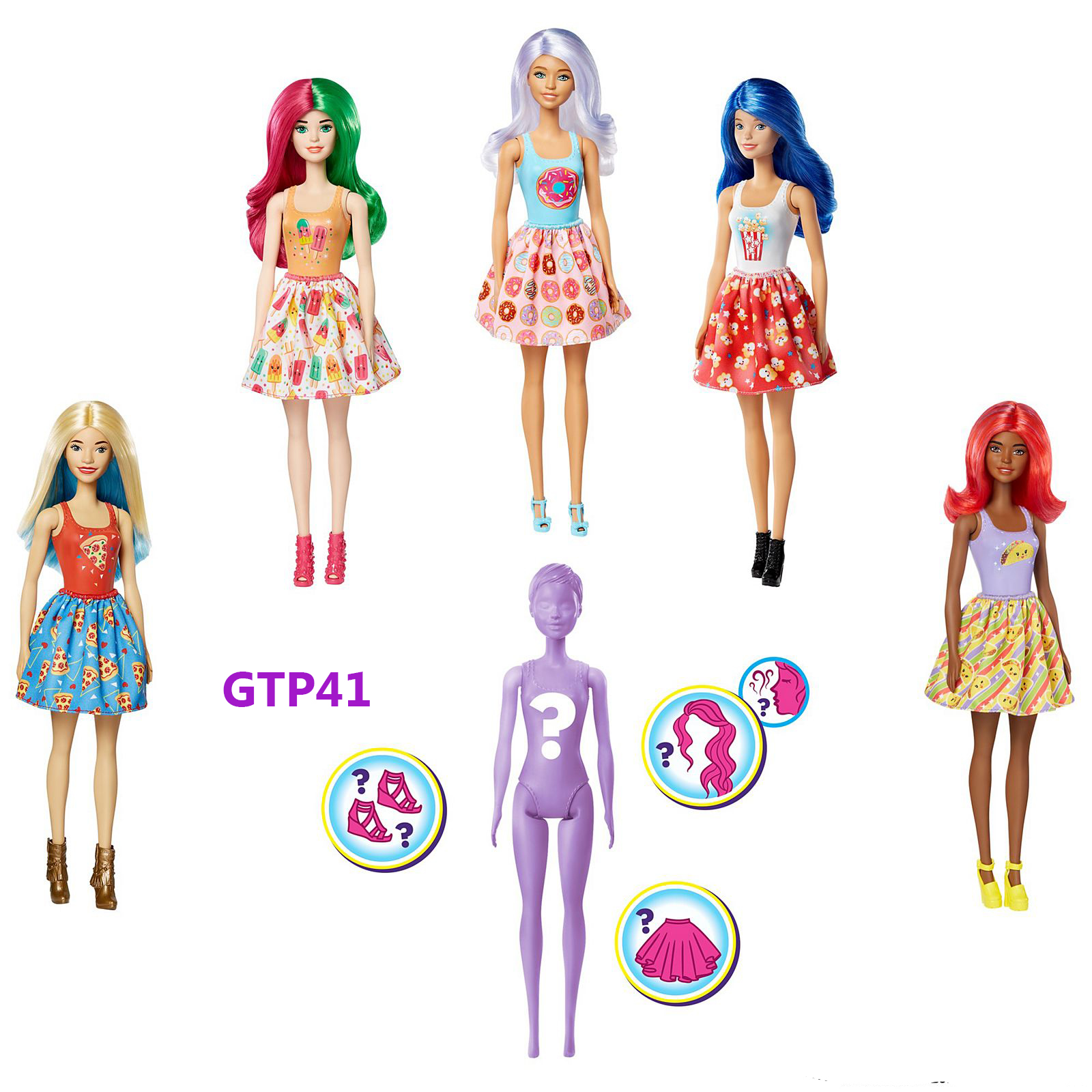 Barbie GTP43 Color Reveal Doll with 7 Surprises for sale online 