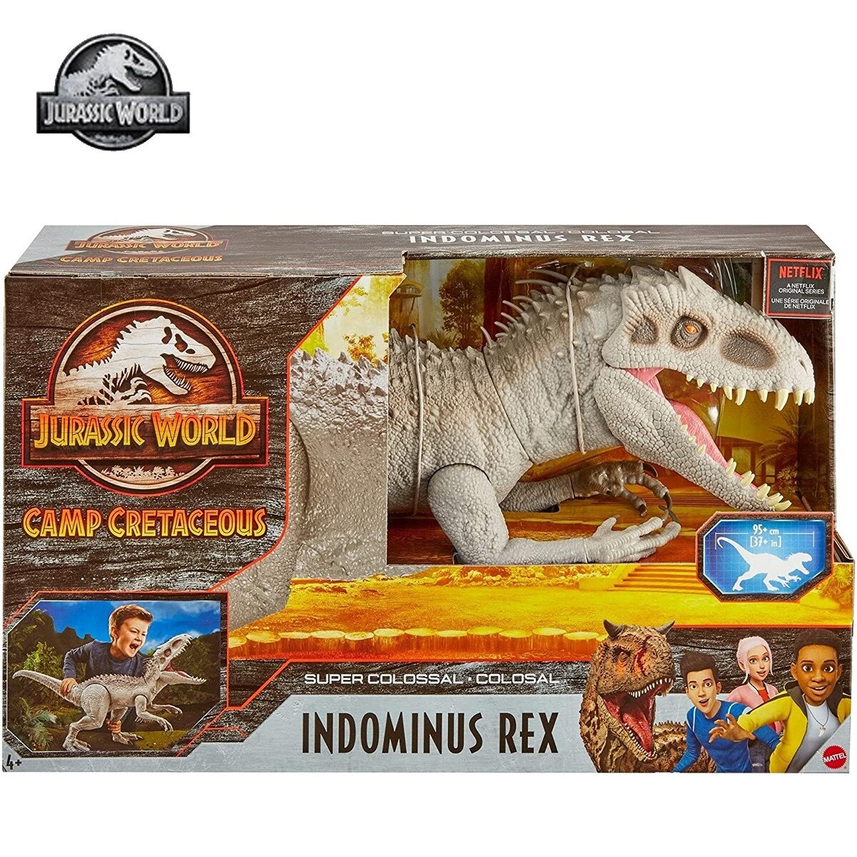 NOVO Indominus Rex Gigantesco Colossal - Dinossauros Jurassic World 2, Tiranossauro  Rex e Mosassauro 