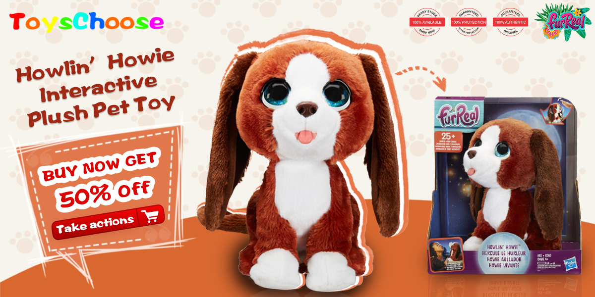 FurReal Howlin?? Howie Interactive Plush Pet Toy E4649 - ToysChoose