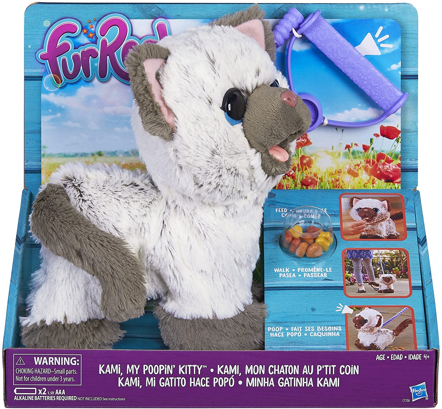 Såvel Sammenlignelig Tåler FurReal Friends Kami My Poopin Kitty Plush C1156 - ToysChoose