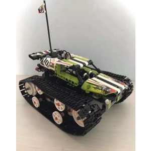 Mould King Remote Control Blocks kit Tank Tracked Racer Green Red D0863 photo review