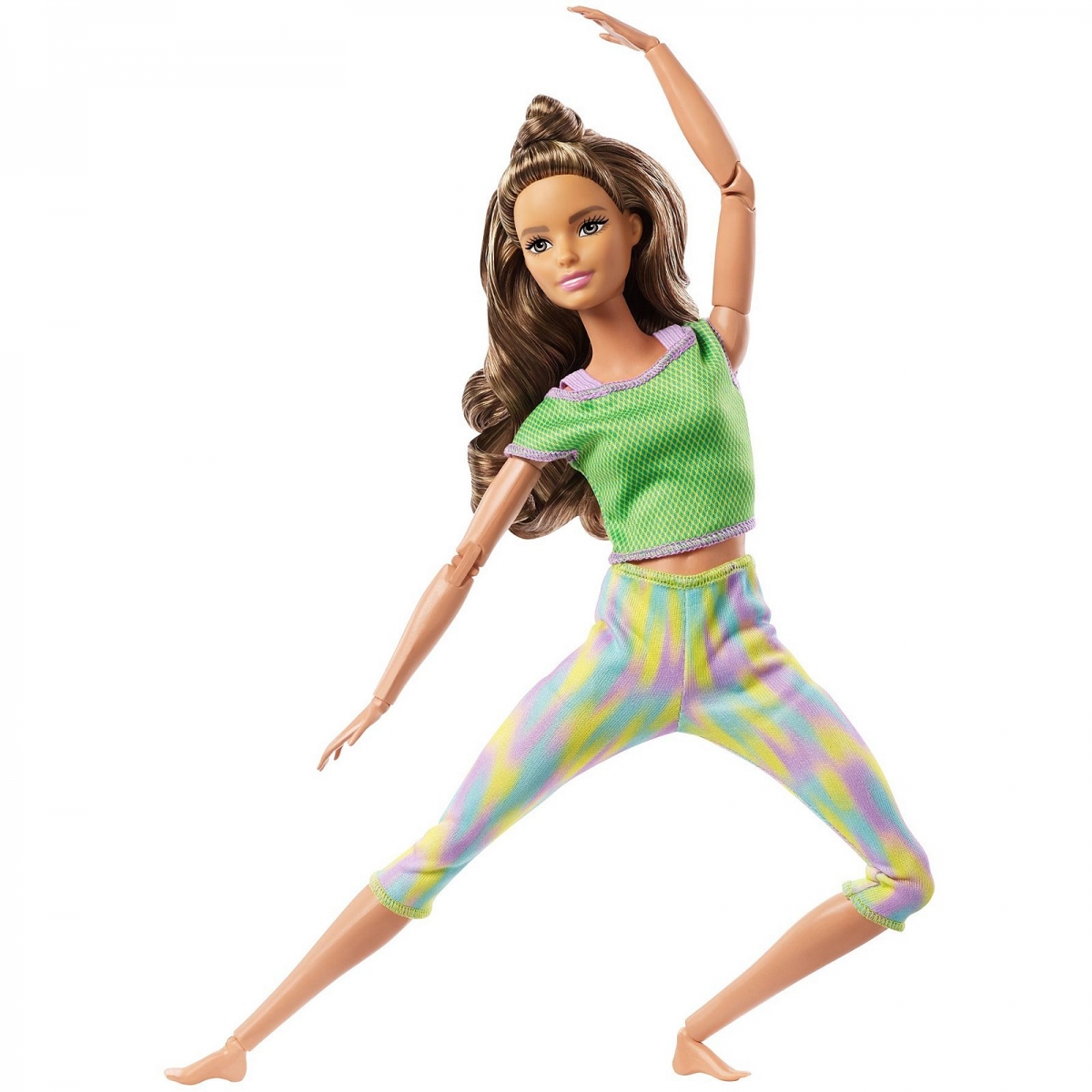 Barbie Made to Move Doll with 22 Flexible Joints & Long Blonde Ponytail  Wearing Athleisure