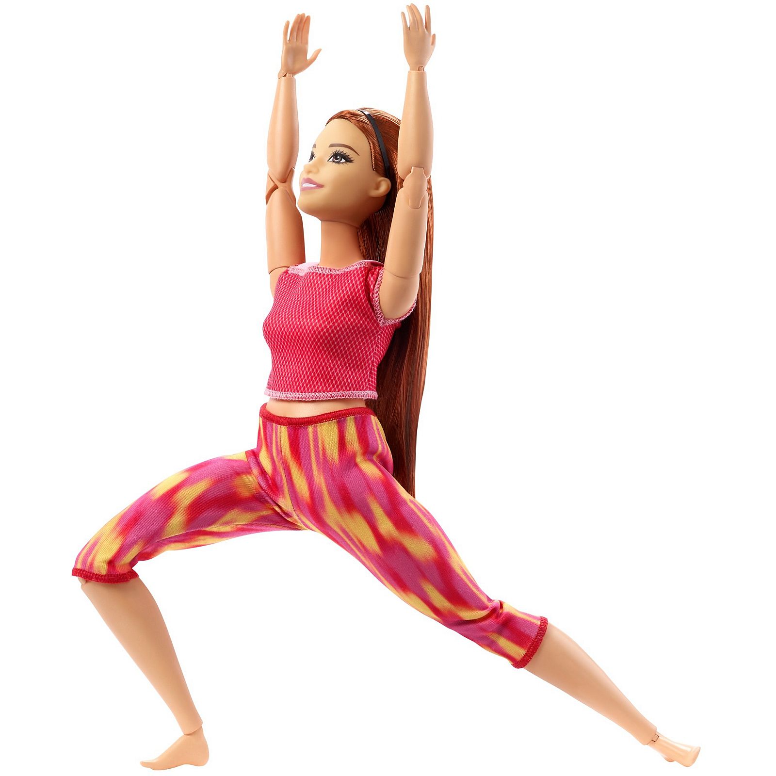 Barbie Made to Move Doll 2020 Purple and Blue Yoga Pants GXF04