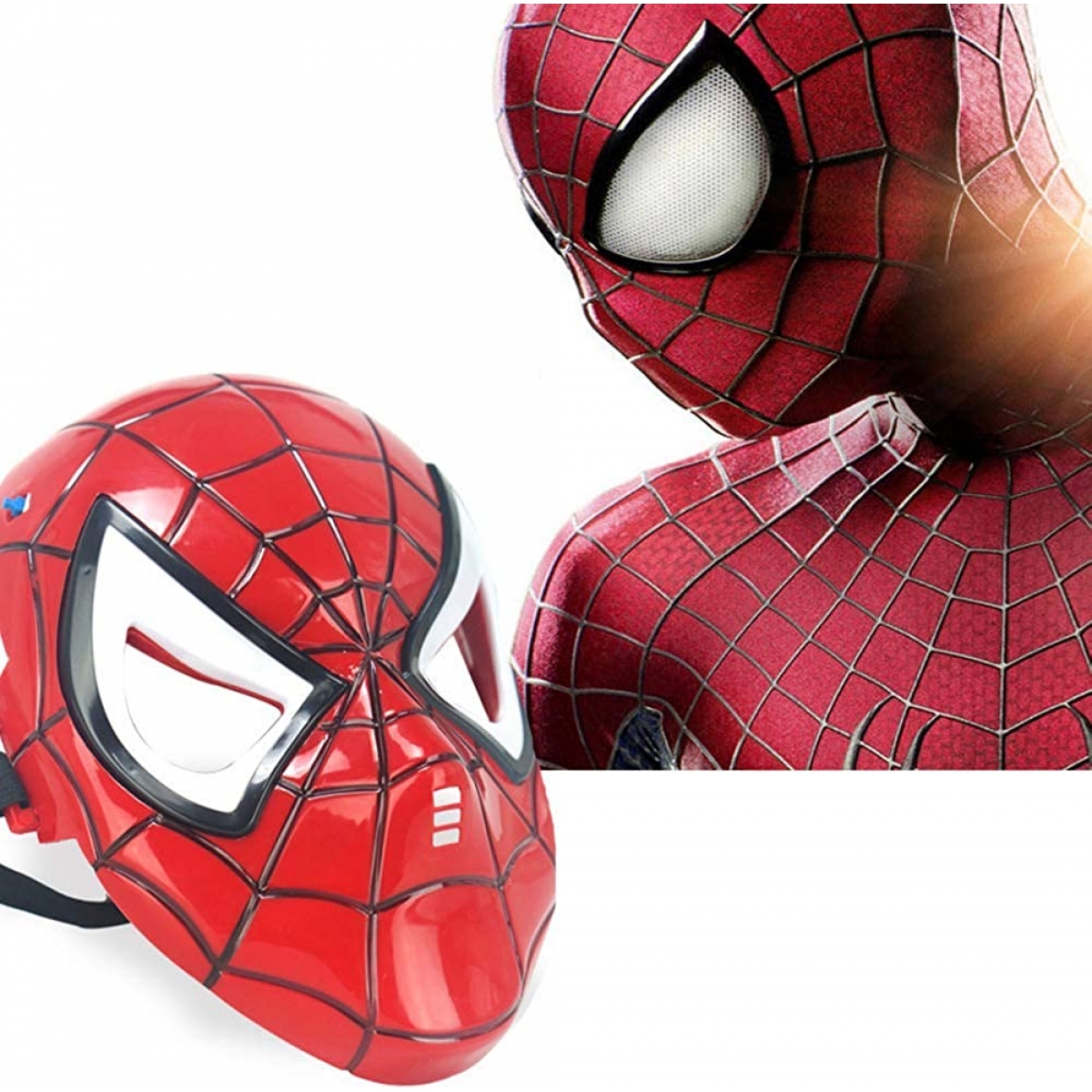 Kids Superhero Spider-Man Capes and LED Mask B082F - ToysChoose