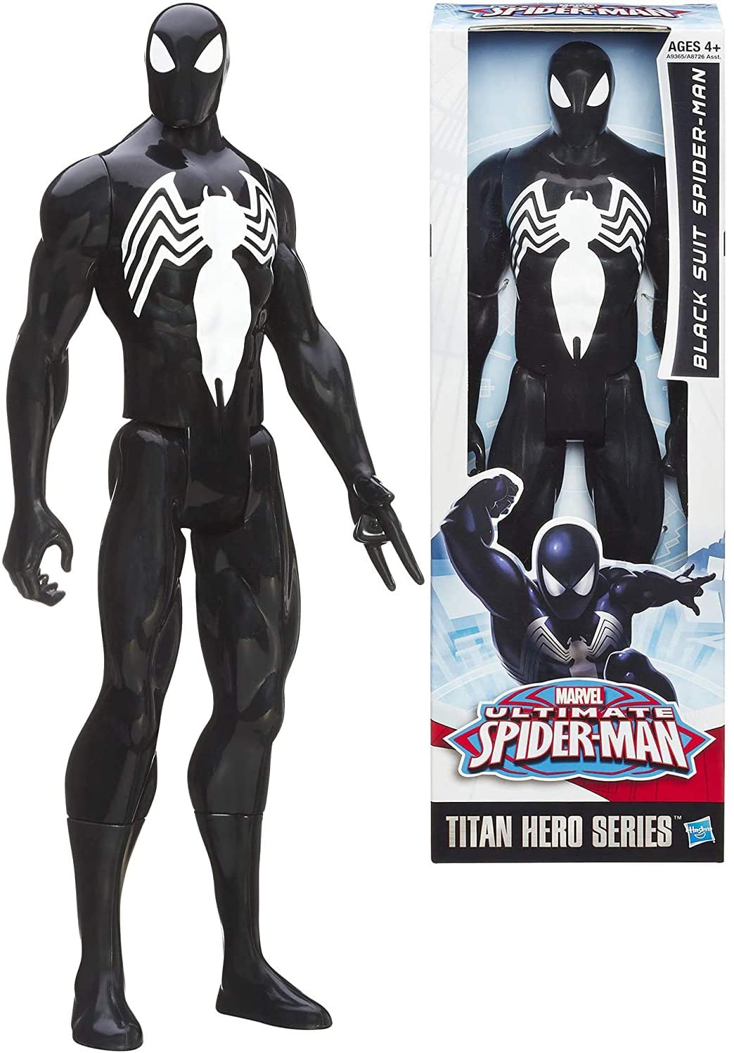 Marvel Spider-Man Titan Hero Series 12-Inch New Black And Red Suit  Spider-Man Action Figure Toy, Inspired By Spider-Man Movie, For Kids Ages 4  and Up - Marvel