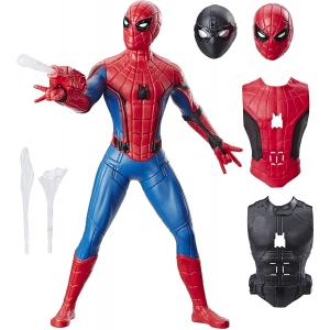 Spider-Man: Far from Home Deluxe 13-Inch-Scale Web Gear Action Figure with  Sound FX, Suit Upgrades, and Web Blaster Accessory E3567 - ToysChoose