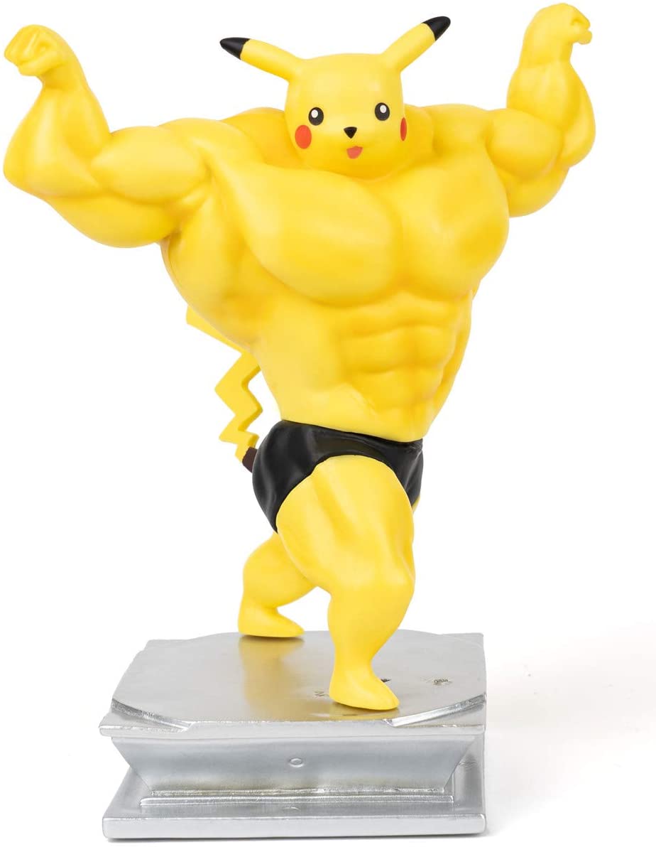 Figurine de collection GENERIQUE Figurine Pokémon Muscle Pikachu