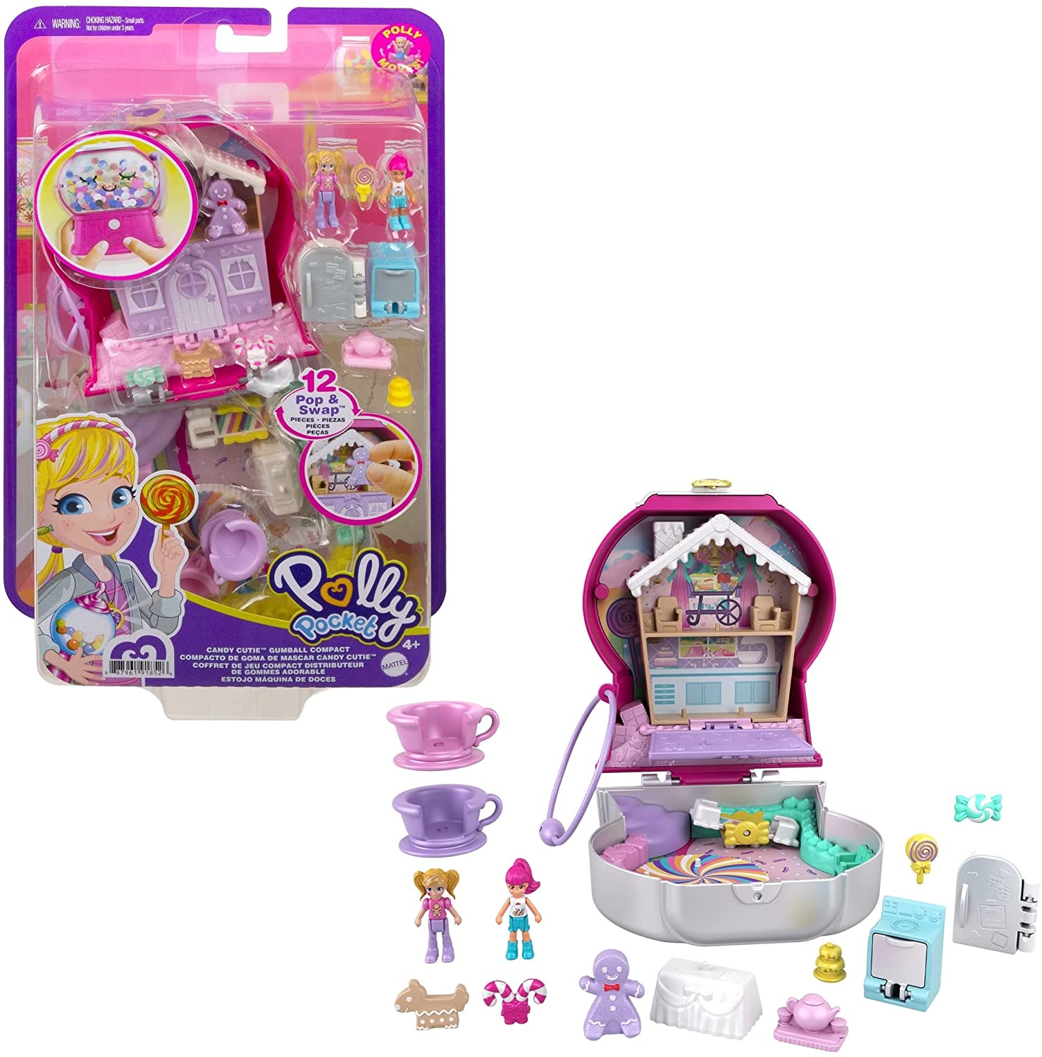 Polly Pocket Corgi Cuddles Compact with Pet Hotel Theme, Micro Polly &  Shani Dolls, 2 Dog Figures (Poodle with Hair & Husky) Fun - ToysChoose