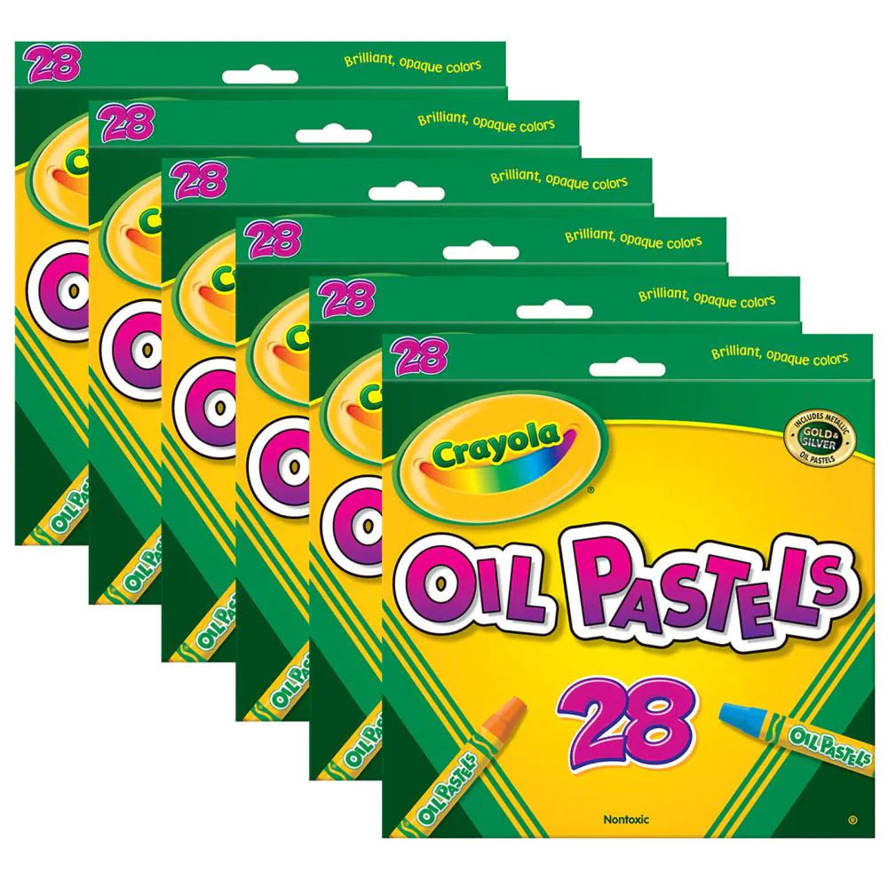 Crayola Oil Pastels, School Supplies, Kids Indoor Activities At Home, 28  Assorted Colors